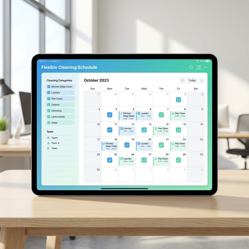 Customized Cleaning Schedules